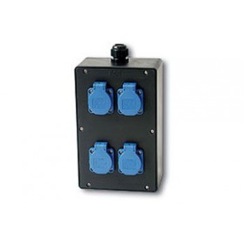 16A IP44 250V Bộ 4 ổ cắm bằng nhựa