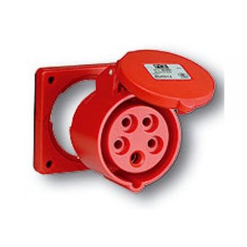 32A-4P-400V-6H-IP67 Ổ cắm gắn âm kín nước thẳng