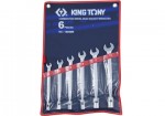 10-19mm bộ cờ lê miệng – tuýp 6 cái hệ mét Kingtony 1B06MR