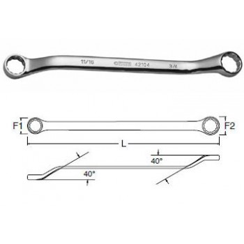 10x12mm Cờ lê 2 vòng miệng tròn Sata 42-202 (42202)