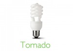 11W-Xoắn Bóng Compact Tornado CD-L-Ánh sáng vàng