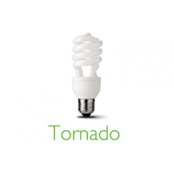 11W-Xoắn Bóng Compact Tornado WW-Ánh sáng trắng