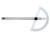 120x80mm Thước đo góc Moore and Wright MW946-01