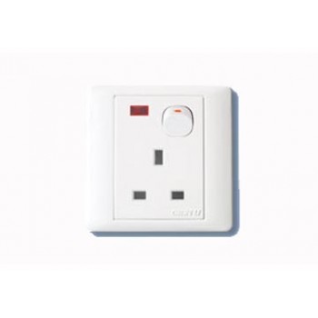 13A Ổ cắm công tắc 3 chấu có đèn báo CP04 1E 138C