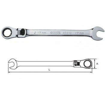13mm Cờ lê lắc léo tự động có khóa Sata 46-806 (46806)