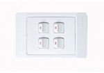 16A Mặt có 4 công tắc một chiều