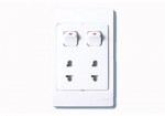 16A Ổ cắm đôi 2 chấu và 2 công tắc 1 chiều ARU 2/G