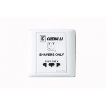 20VA-230V Ổ cắm dao cạo râu có bộ ngắt quá tải