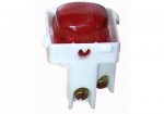 220V Ðèn báo neon màu đỏ mặt tròn