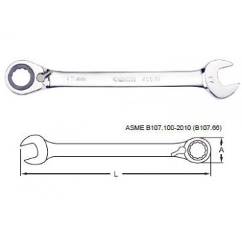 22mm Cờ lê vòng miệng 2 chiều Sata 46-614 (46614)