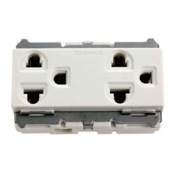 250V-16A Ổ cắm đôi có dây nối đất