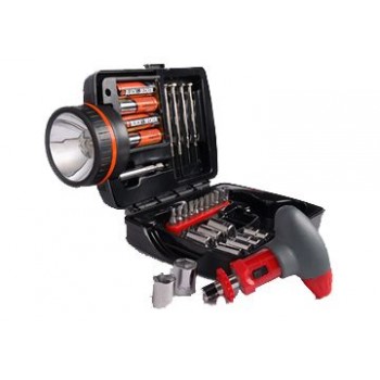 Bộ dụng cụ và đèn flash Black and Decker A7116