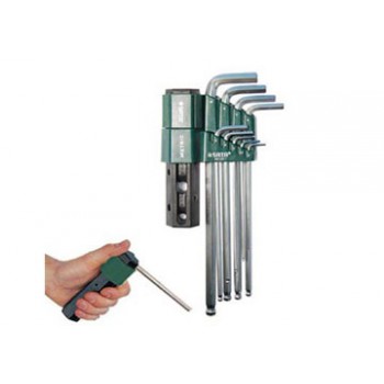 Bộ lục giác đầu bi dài 9 chi tiết Sata 09-124 (09124)