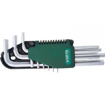 Bộ lục giác tay cầm dài 9 chi tiết Sata 09-107 (09107)