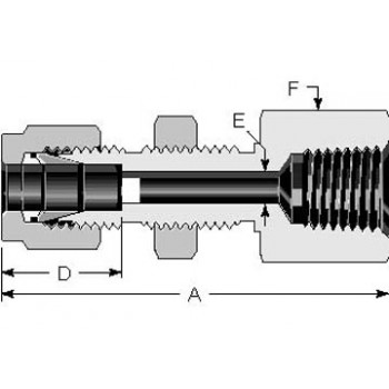 Bulkhead Female NPT Connector 1/8