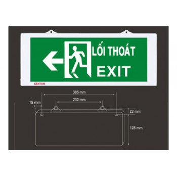 Đèn lối thoát (exit) hai mặt Kentom KT-620