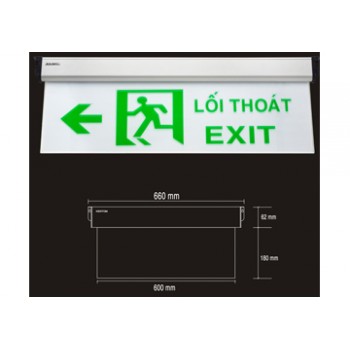 Đèn lối thoát (exit) một mặt Kentom KT-670