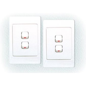 Mặt có 2 công tắc 1 chiều