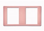 Mặt viền đôi màu hồng (vuông) B2S/RB