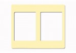Mặt viền đôi màu trắng kem A2S/CW
