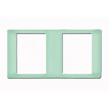 Mặt viền đôi màu xanh ngọc bích (vuông) B2S/SR