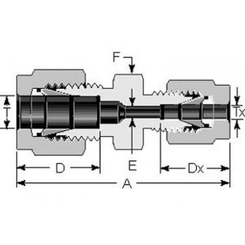 Reducing Union (Metric to Fractional) 4mm