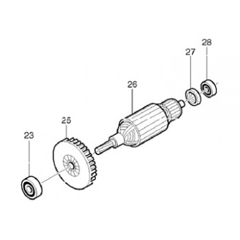 Rotor máy cưa đĩa 5806B Makita 516273-0