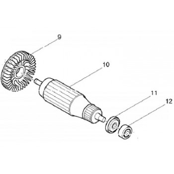 Rotor máy mài góc 9015B Makita 516333-8